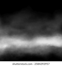 Abstract white color puffs of smoke swirl overlay on black background pollution. Royalty high-quality free stock image white color fog swirls fragments overlays on black backgrounds