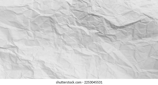 Abstract white crumpled paper