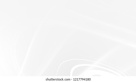 Abstract white gray gradient geometric background. Neon light curved lines and shape with color graphic design.