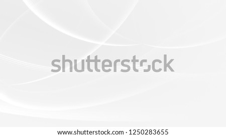 Abstract white gray gradient geometric background. Neon light curved lines and shape with color graphic design.