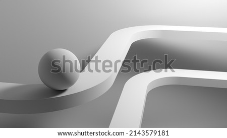 Similar – Image, Stock Photo Conceptual still life of an apple on an unmade bed showing concept of springtime, mental health and slow living