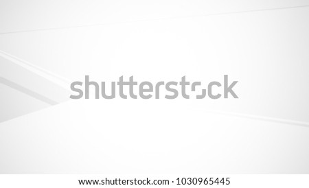 Abstract white parametric interior  with window. 3D illustration and rendering.