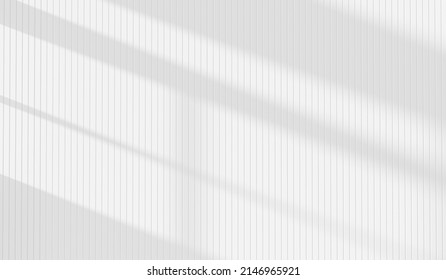 Abstract Window Sunlight On Empty White Wall 3d Morning Interior Background Display Of Blank Sun Light Shadow Modern Panel Backdrop For Sunny Room Space Wallpaper Studio And Cozy Presentation Scene.