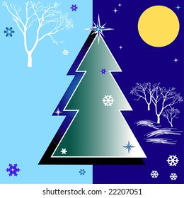 Abstract winter background