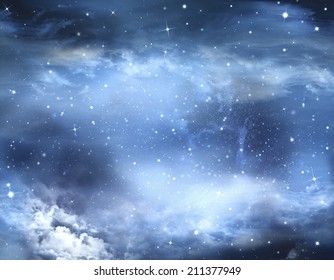 Abstract Winter Sky, Background