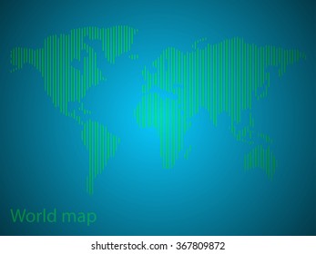 Abstract world map