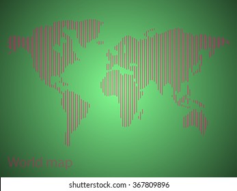 Abstract world map