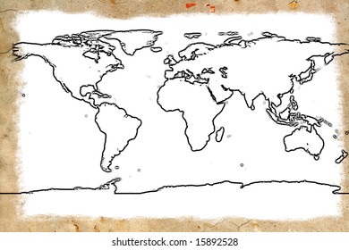 Abstract world map. Backgrounds and textures.