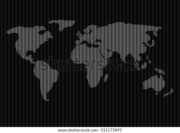 Abstract world map on the black background.\
Raster\
illustration