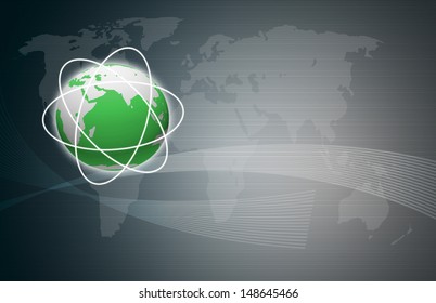 Abstract  world and technology background