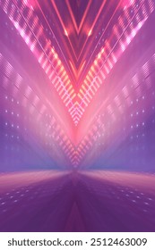 Abstraction with rays and neon.