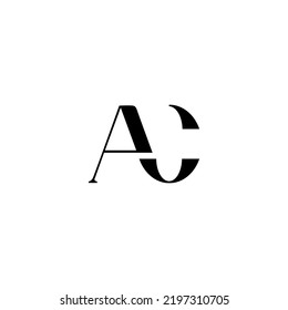 Ac Logo Latter Logo Logo Design Stock Illustration 2197310705 ...