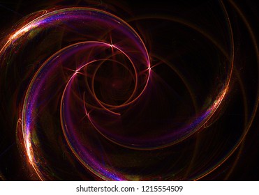 Accelerated Gravitational Motion Astrophysics Concept  - Curvature Space-Time, Black Hole Event Horizon, Multidimensional Space
