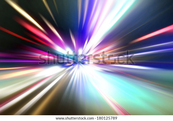 acceleration speed motion on
night road