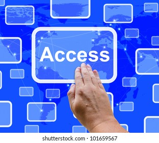 Access Button Over Map Shows Permission And Security