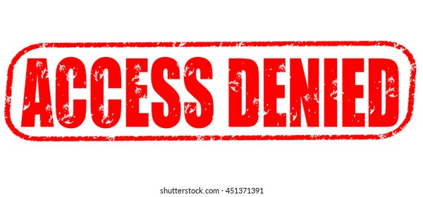 Access Denied Stamp On White Background.