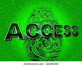 Access Security Showing Encrypt Unauthorized And Secured