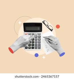 Accountant, accountant's day, international day, holding pen, accounts, calculator, work, calculate, business data, taxes, paying bills, counting, finance, accounting, statistics, analytical research - Powered by Shutterstock