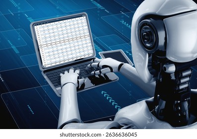 Accounting software on computer screen showing financial statement spreadsheets and account balance of corporate business offer accountant a fine calculation accounting snugly 3D illustration