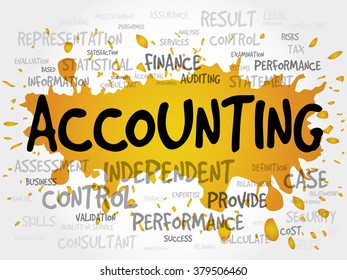 Accounting Word Cloud Business Concept Stock Illustration 379506460 ...