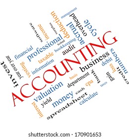 Accounting Word Cloud Concept Angled Great Stock Illustration 170901653 ...