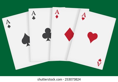 aces playing cards suits