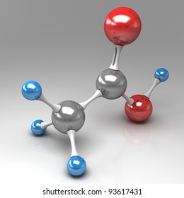 Acetic Acid Molecule