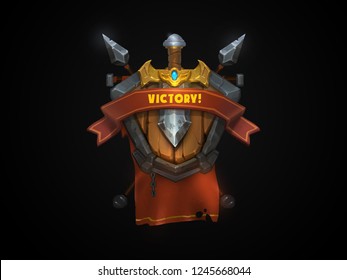 Achievement Game Art Level Up Isolated - Powered by Shutterstock