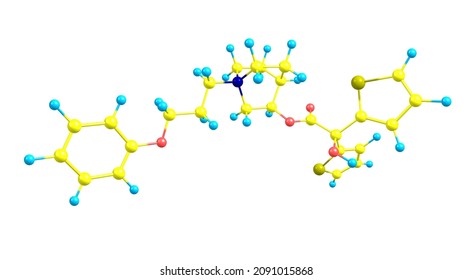 Aclidinium Bromide Is A Long-acting, Inhaled Muscarinic Antagonist. 3d Illustration