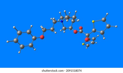 Aclidinium Bromide Is A Long-acting, Inhaled Muscarinic Antagonist. 3d Illustration