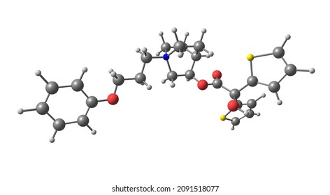 Aclidinium Bromide Is A Long-acting, Inhaled Muscarinic Antagonist. 3d Illustration