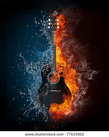 Similar – Image, Stock Photo Strings of a guitar