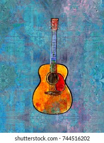 Acoustic Guitar Painting