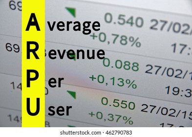 Acronym ARPU As Average Revenue Per User