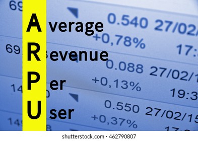 Acronym ARPU As Average Revenue Per User