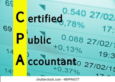 Acronym CPA As Certified Public Accountant