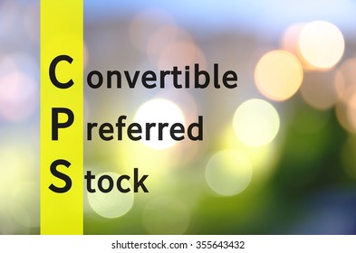 Acronym CPS As Convertible Preferred Stock