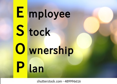 Acronym ESOP As Employee Stock Ownership Plan