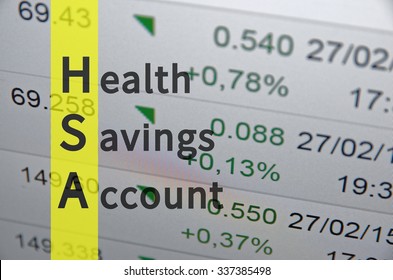 Acronym HSA As Health Savings Account