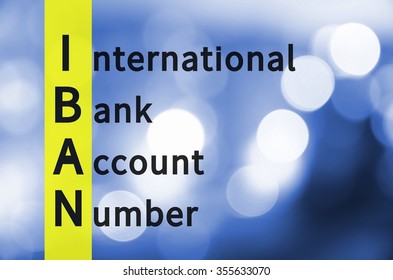 Acronym IBAN As International Bank Account Number
