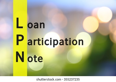 Acronym LPN as Loan participation note.