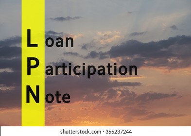 Acronym LPN as Loan participation note.