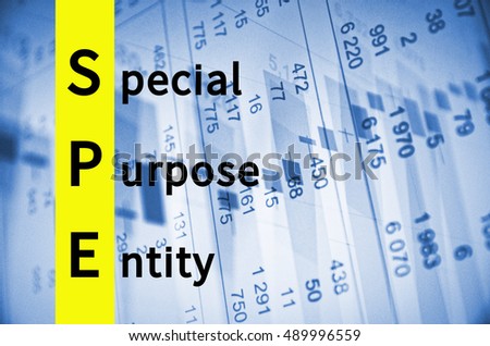 Acronym SPE as Special purpose entity