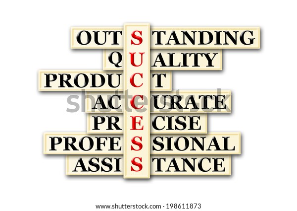 Acronym Success Other Releated Words On Stock Illustration