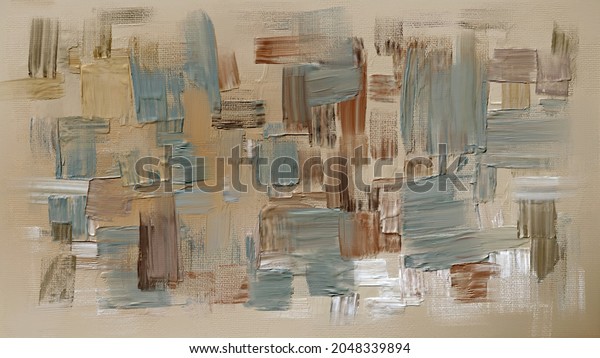 Acrylic art, artistic texture. Abstract grungy\
background, light hand painted cover, backdrop on canvas, beige\
colored pattern