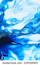 Acrylic Paint Pouring - Abctract Background