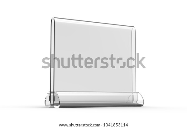 Download Acrylic Stand Mockup 3d Render Transparent Stock Illustration 1041853114