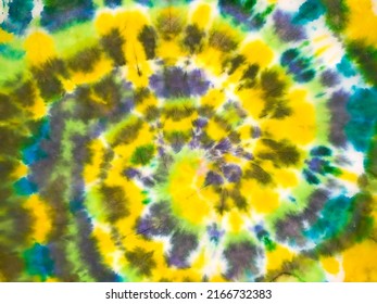 Acrylic Tie Dye Paper Paint. Spiral Vibrant Orange Hippie Spiral Aquarelle Tie Dye Wrapping. Colorful Tiedye Shirt. Colorful Drawn Washes Grunge Artwork
