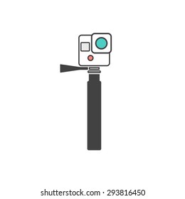 action camera icon illustration