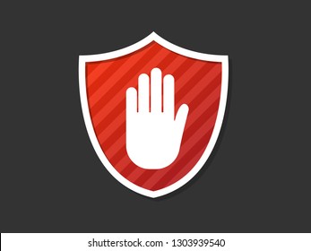 Ad Block Blocking, Pop Up Ad Blocker Illustration